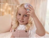 Kartáč na rozčesávání vlasů Tangle Teezer Original Mini Unicorn Magic - fialový s jednorožci