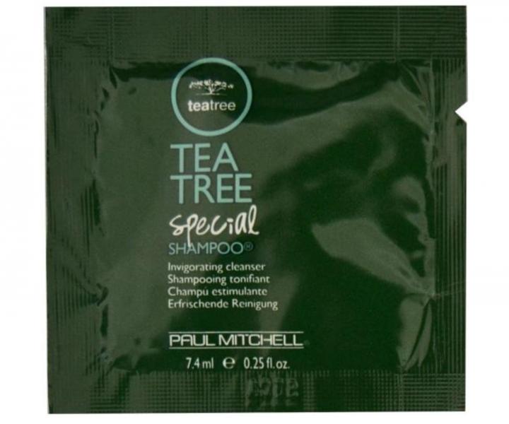 Osvěžující šampon na vlasy Paul Mitchell Tea Tree Special The Original Tingle Shampoo - 7,4 ml