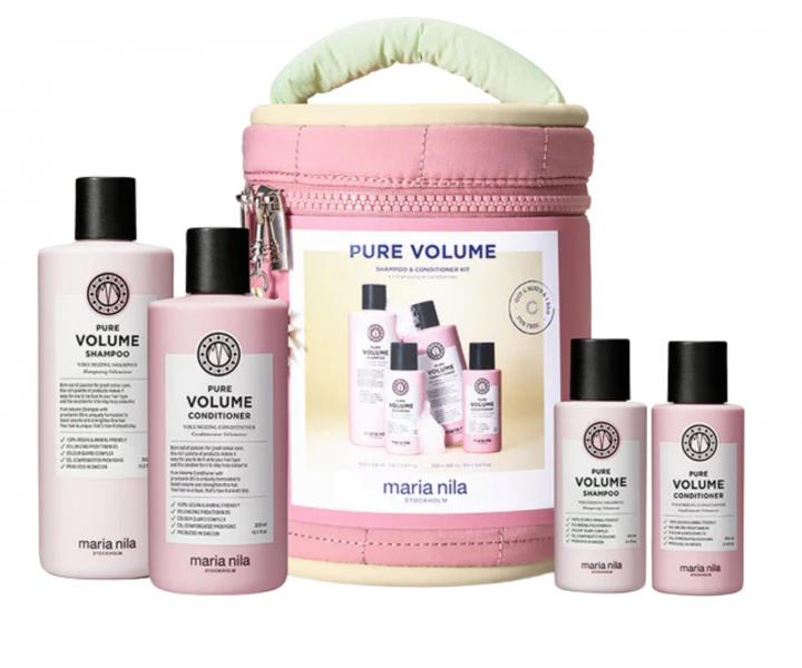 D�rkov� sada pro objem jemn�ch vlas� Maria Nila Pure Volume Beauty Bag + kosmetick� ta�ka zdarma