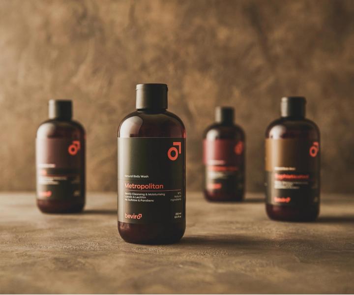 Přírodní sprchový gel pro muže Beviro Metropolitan Natural Body Wash - 250 ml - expirace
