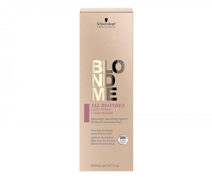 Bezoplachový sprej pro blond vlasy Schwarzkopf Professional BlondMe All Blondes Light - 200 ml