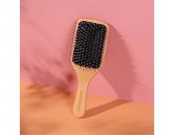 Ploch� d�ev�n� kart�� na vlasy s kan��mi a nylonov�mi �t�tinami Sister Young Vera Hair Brush - 24,3 x 8 cm