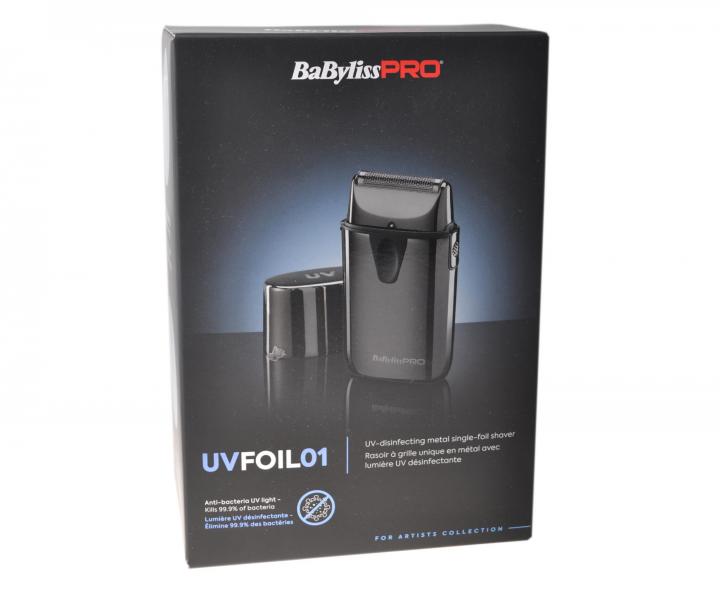 Profesionln planetov strojek s UV svtlem BaByliss Pro UVFOIL01 - ern