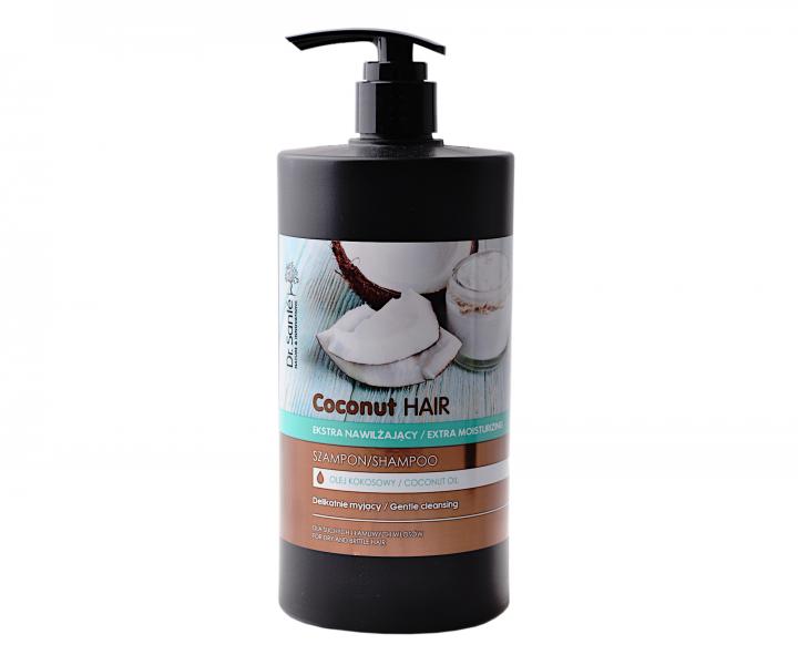 Hydratan ampon pro kehk a such vlasy Dr. Sant Coconut - 1000 ml