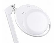 Zv�t�ovac� lupa s LED lampou na stojanu i s uchycen�m na st�l Weelko Mega+ White - 5 dioptri�