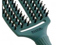 Kartáč Olivia Garden Fingerbrush Combo Medium - tmavě zelený
