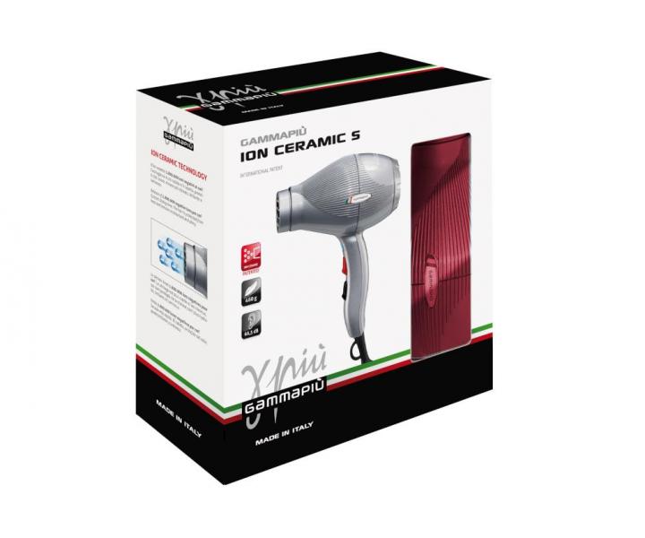 Fén na vlasy Gamma Piú Ion Ceramic S, červený - 2300 W