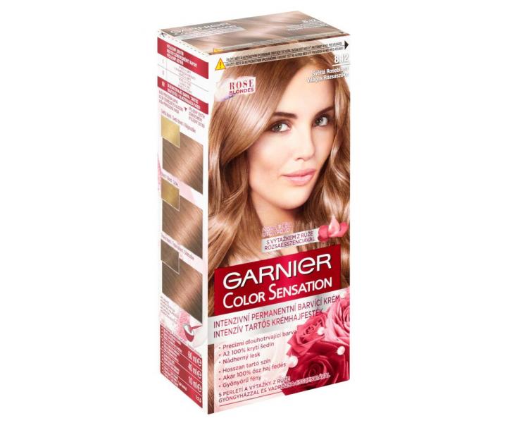 Permanentní barva Garnier Color Sensation 8.12 světlá roseblond