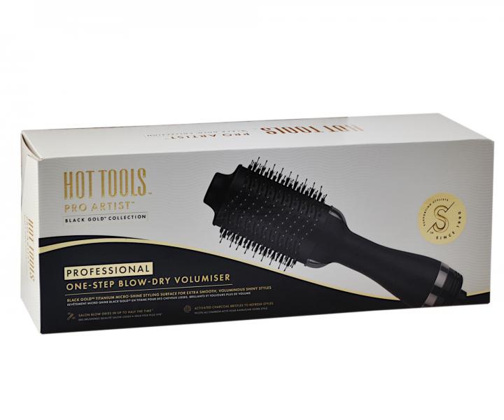 Oválný horkovzdušný kartáč na vlasy Hot Tools Black Gold Volumiser - rozbalené