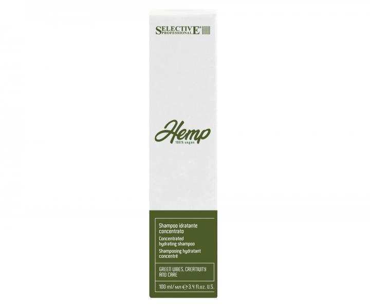 Koncentrovaný hydratační šampon Selective Professional Hemp Waterless Concentrated Hydrating Shampoo - 100 ml