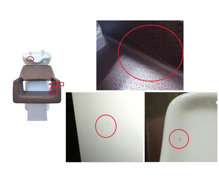 Kadeřnický mycí box Detail Luxor - hnědý (89) - II. jakost - kaz na kožence, oděrky na glazuře