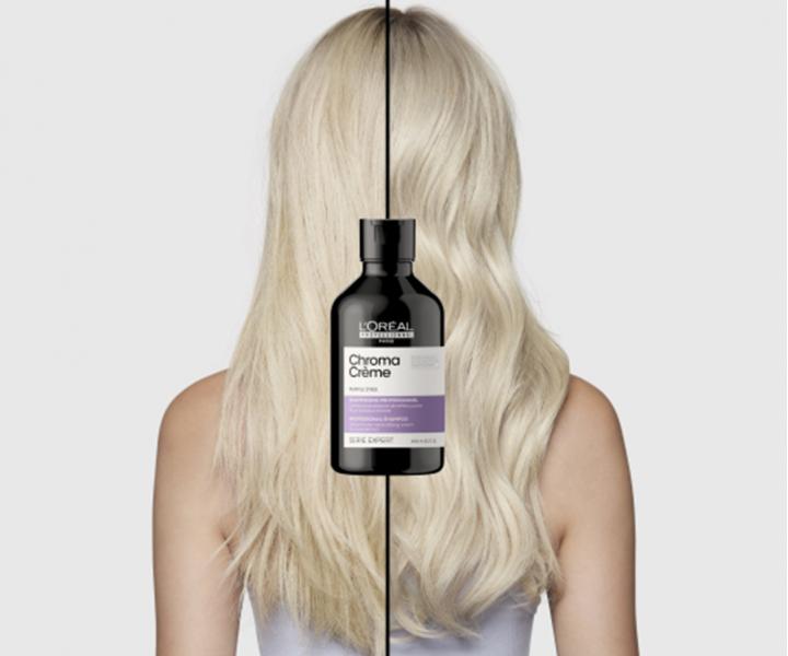Šampon pro neutralizaci žlutých tónů Loréal Professionnel Serie Expert Chroma Créme - 500 ml