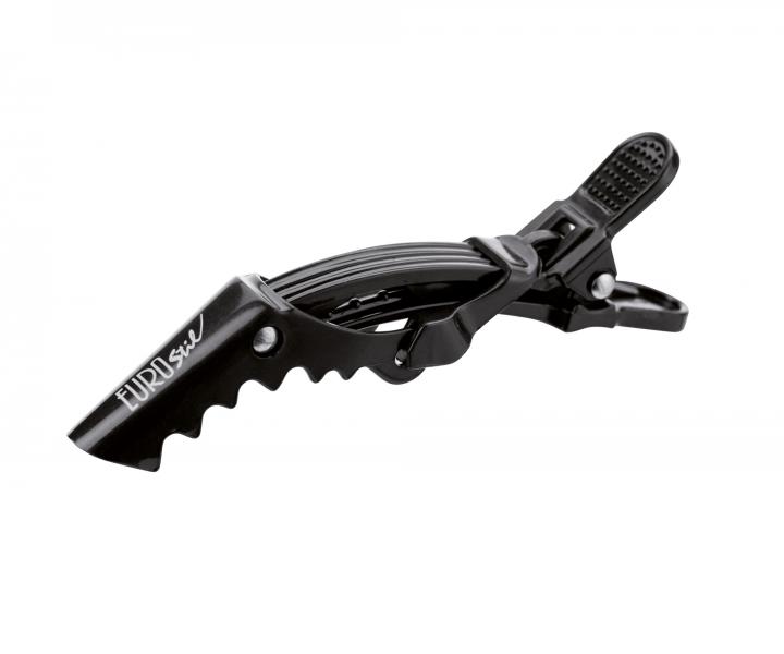 Klipsy do vlasů Eurostil Profesional Bag 4 Dragon Clips - 9 cm, černé, 4 ks