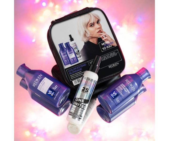 Dárková sada pro neutralizaci blond vlasů Redken Color Extend Blondage