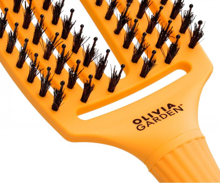 Kartáč Olivia Garden Fingerbrush Combo Medium - slunečnicový