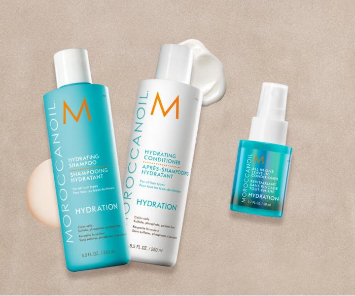 D�rkov� sada pro hydrataci such�ch vlas� Moroccanoil Hydration Collection + bezoplachov� p��e a ta�ti�ka zdarma