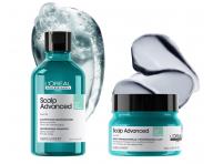 Šampon a maska 2v1 pro mastící se vlasovou pokožku Loréal Professionnel Scalp Advanced - 250 ml