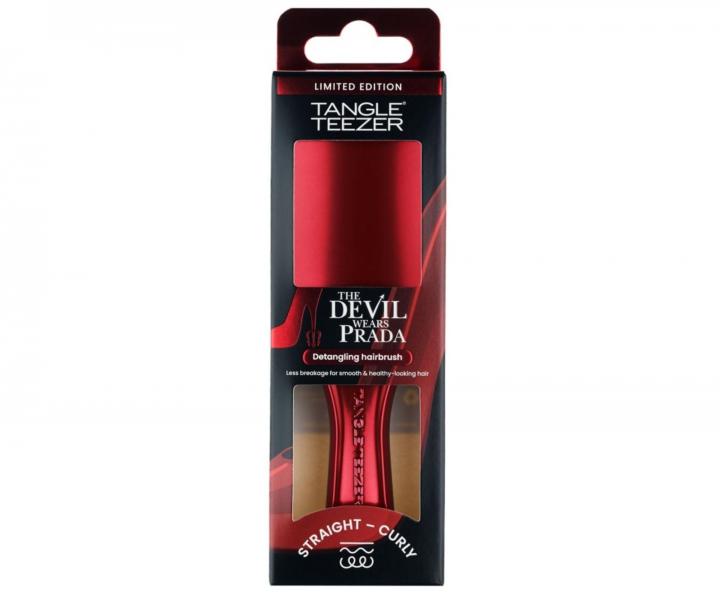Cestovn� kart�� na roz�es�v�n� vlas� Tangle Teezer Ultimate Detangler Mini The Devil Wears Prada - metalicky �erven�/�ern�
