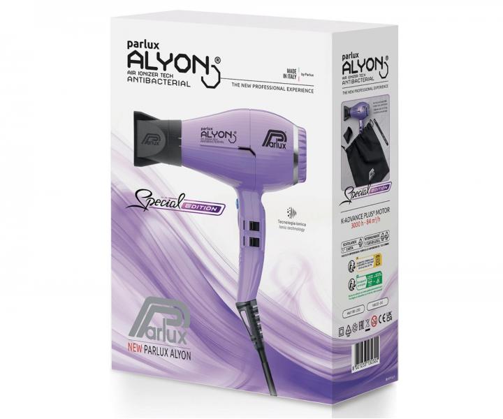 Profesionální fén na vlasy Parlux Alyon Air Ionic Tech - fialový, 2250 W