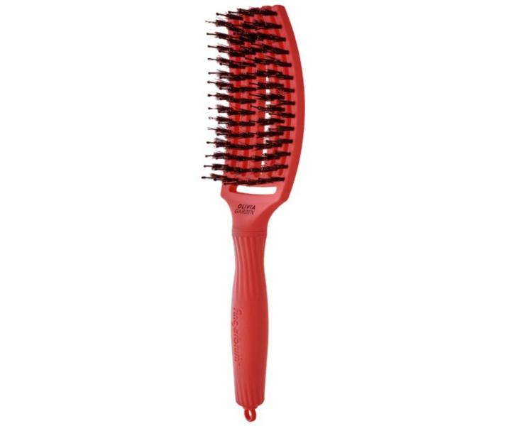 Kartáč Olivia Garden Fingerbrush Combo Medium Red Confidence - světle červený