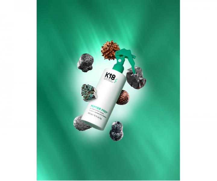 Čisticí sprej na vlasy pro odstranění kovů a minerálů K18 Peptide Prep Pro Chelating Hair Complex - 300 ml