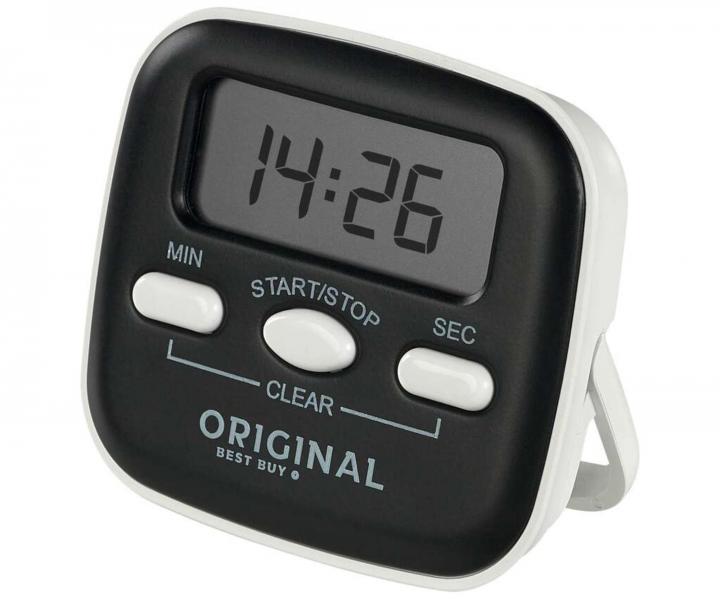 Digitální časovač/minutka Original Best Buy s magnetem - černo-bílá
