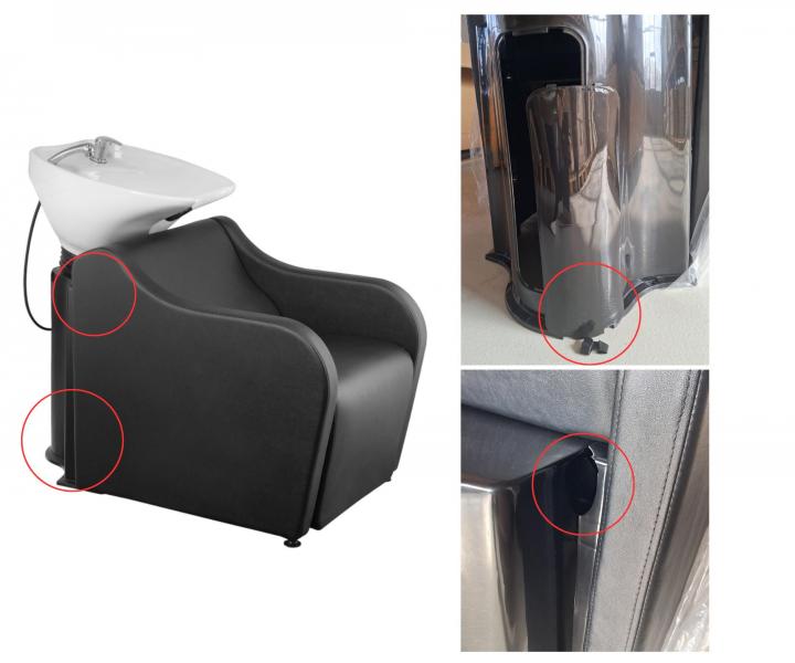 Kade�nick� myc� box Weelko Astral - b�l� umyvadlo - II. jakost, ulomen� �chyty u dv��ek, po�kozen� korpus