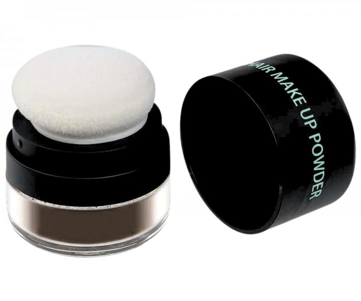 Pudr pro zakryt� odrost� a �edin Sibel Hair Make-up Powder - tmav� hn�d�, 3 g