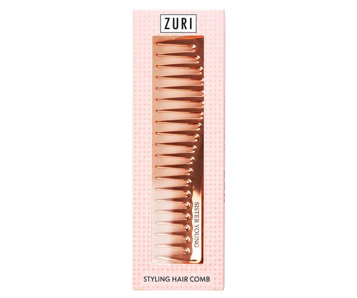 H�eben na vlasy Sister Young Zuri Styling Hair Comb - 18,3 cm, r��ovozlat�