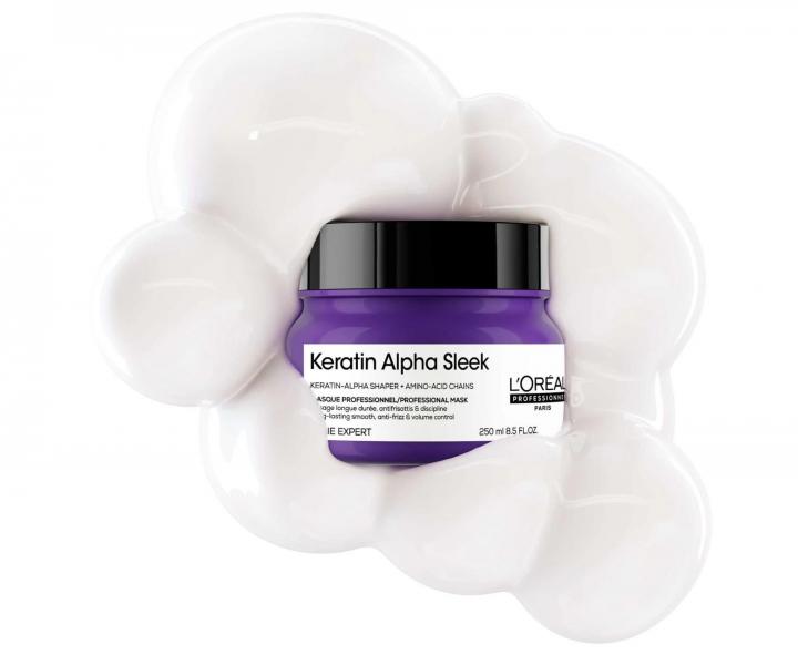 Maska pro uhlazen� krepat�ch vlas� Lor�al Professionnel Serie Expert Keratin Alpha Sleek - 250 ml