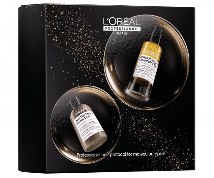 D�rkov� sada pro po�kozen� vlasy Lor�al Professionnel Serie Expert Absolut Repair Molecular Duo