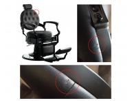 Kade�nick� barber k�eslo Hairway Romeo - �ern� - II. jakost - pro��zl� ko�enka