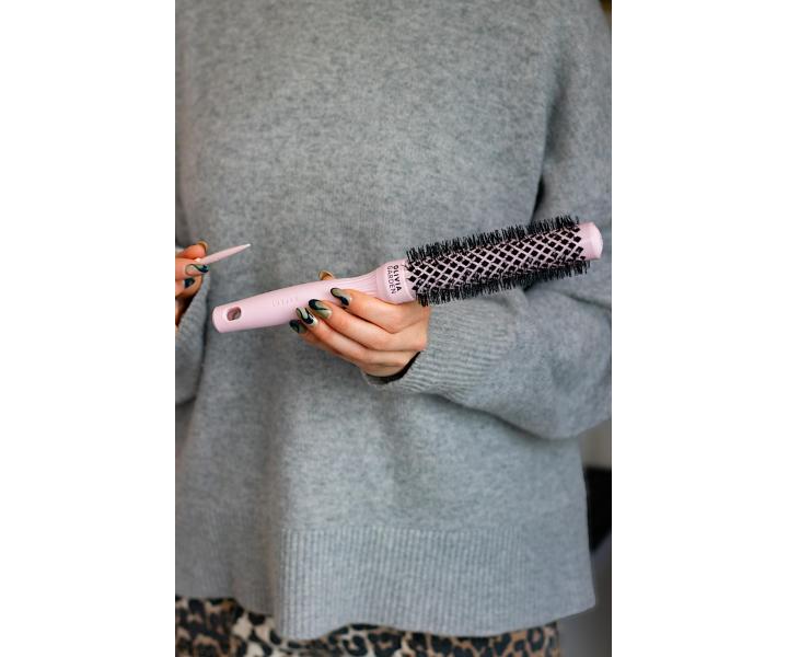 Kulatý foukací kartáč na vlasy Olivia Garden Expert Blowout Speed XL Pastel Pink