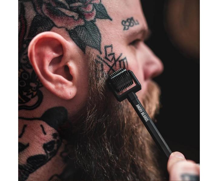 Masn vleek pro podporu rstu vous Angry Beard Beard Roller + istc sprej Tool Cleaner 50 ml