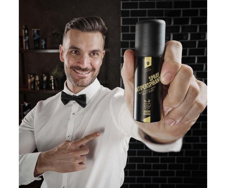Pánský antiperspirant Angry Beards Spray Antiperspirant Jack Saloon - 50 ml