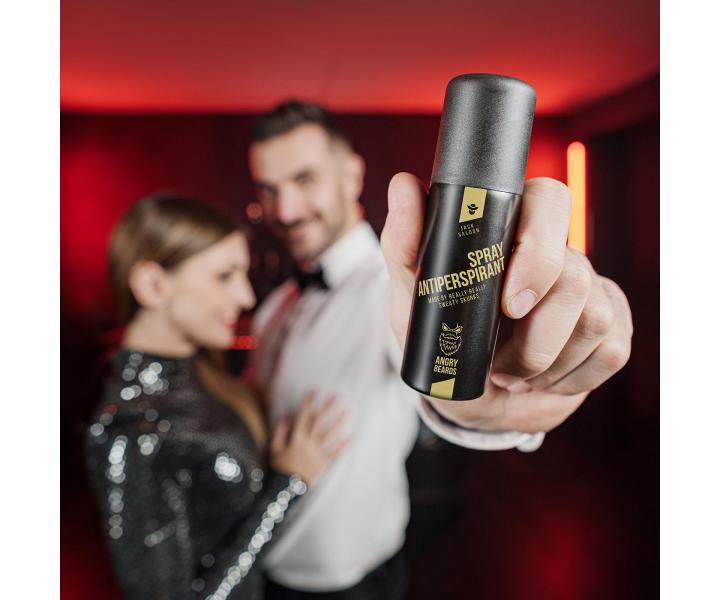 Pánský antiperspirant Angry Beards Spray Antiperspirant Jack Saloon - 50 ml