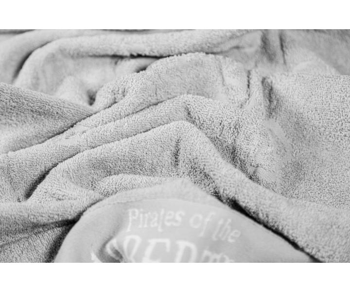 Bavlněný ručník Pirates of the Barbertime Towel With Barbertime Logo 50 x 90 cm - šedý