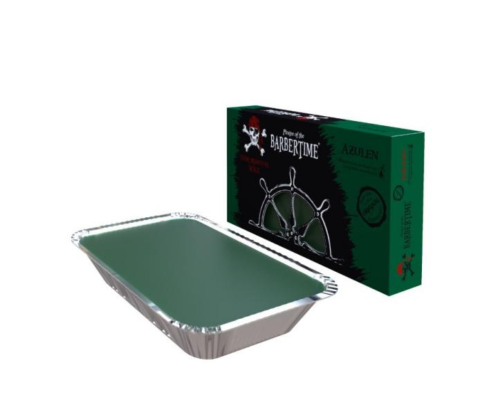 Depilační vosk Pirates of the Barbertime Hard Removal Wax Azulen - zelený, 500 g