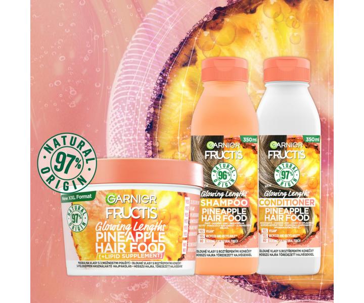 Řada pro dlouhé vlasy s roztřepenými konečky Garnier Fructis Pineapple Hair Food