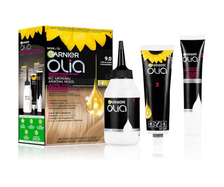 Permanentní olejová barva Garnier Olia 9.0 světlá blond
