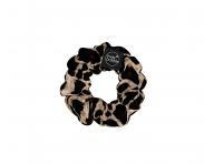 Ozdobná spirálová gumička Invisibobble Sprunchie Purrfection - leopardí vzor