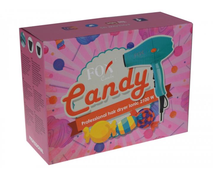Fén na vlasy Fox Candy - 2100 W, tyrkysový