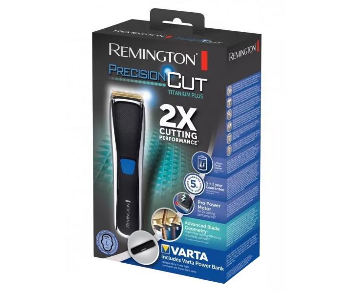 Zastřihovač vlasů Remington Precision Cut Titanium Plus HC5705GP + Powerbank Varta zdarma