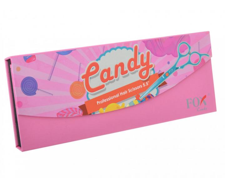 Kadeřnické nůžky Fox Candy 5,5" - tyrkysové