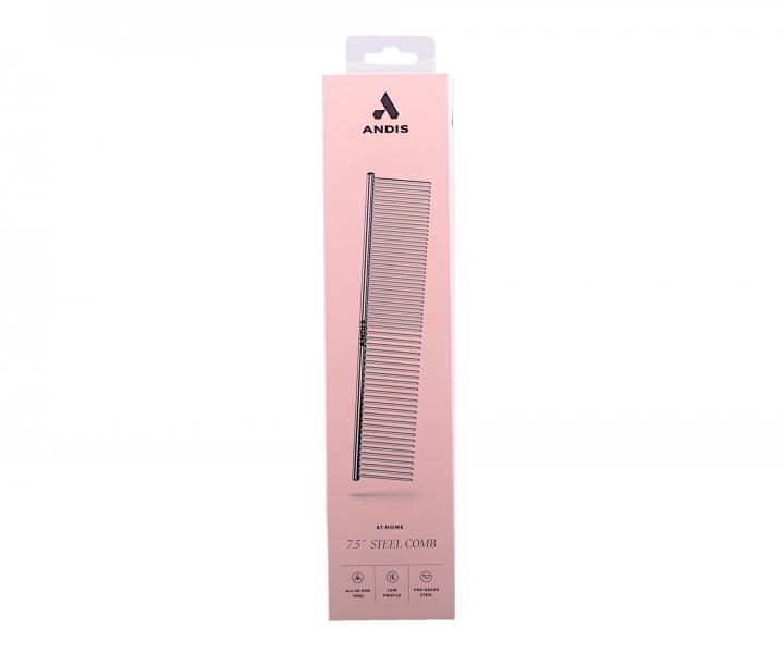 Kovový hřeben na zvířecí srst Andis PET 68550 7 1/2" - 18 cm