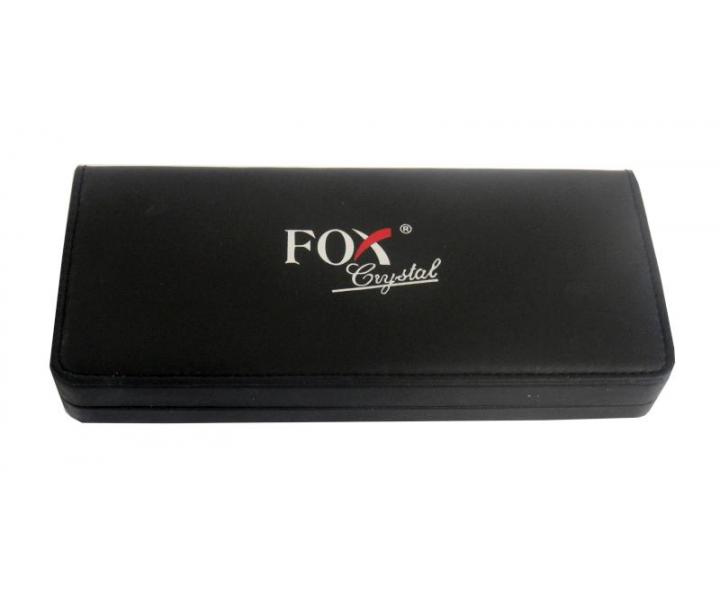 Kadeřnické nůžky Fox Crystal Konvex rubín - 5,5 cm