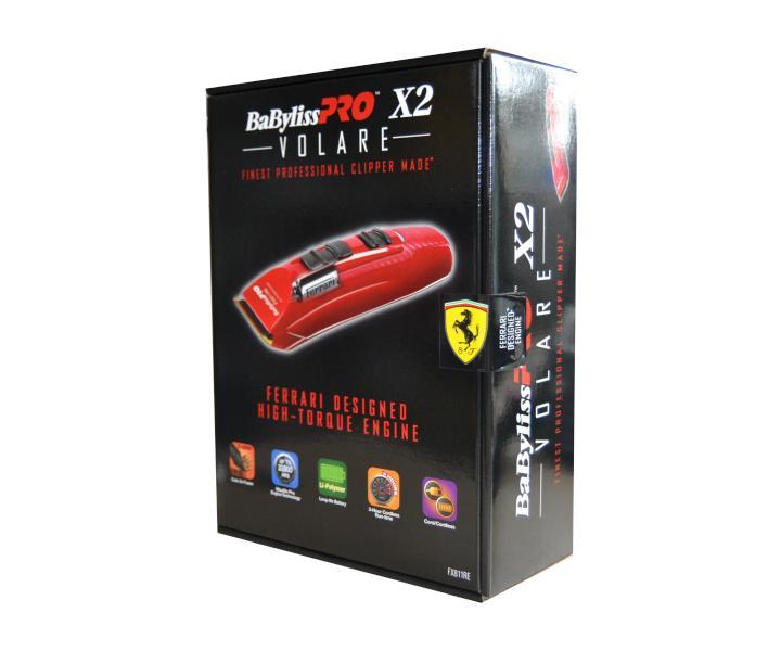 Strojek na vlasy BaByliss Pro X2 FERRARI FX811RE  - erven