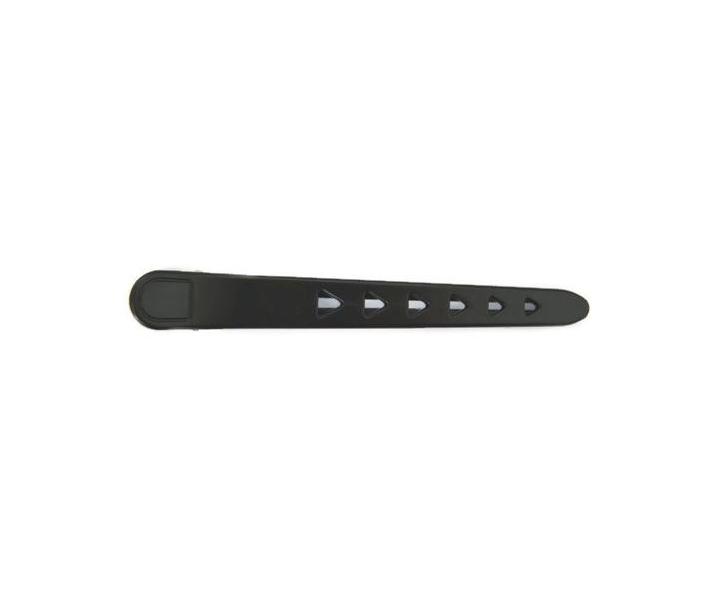Klipsy do vlasů Mila Technic - 10 cm, černé - 6 ks