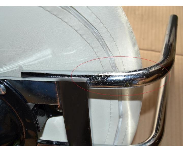 Taburet s oprkou Detail T2 - bl (54) - II. jakost, kaz na konstrukci