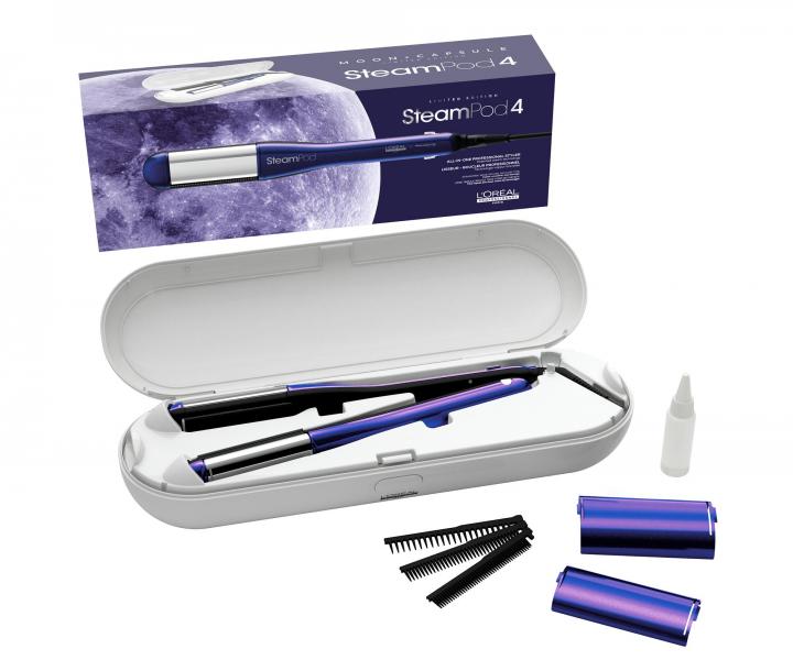 Parní žehlička na vlasy Loréal Professionnel SteamPod 4 Moon Capsule - metalická fialová